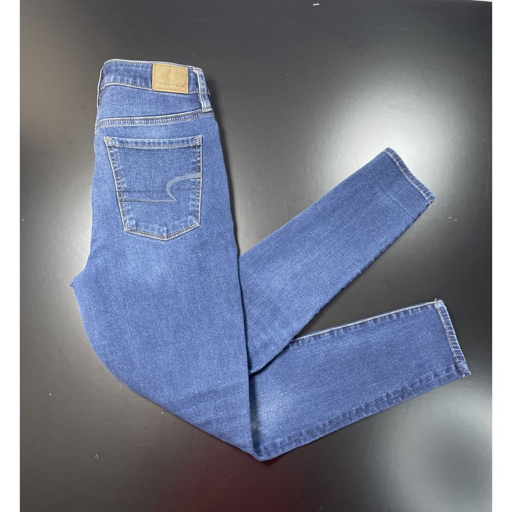 American Eagle Y2K Super Hi Rise Jegging 360 Stretch Womens 6 Short 27x26 Denim